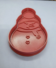 Load image into Gallery viewer, Snowman Cookie Cutter 3D Printed Biscuit Stamp Fondant Icing Cake Decoration