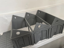 Load image into Gallery viewer, Industrial Storage Triple Warehouse Kit Removable Roof Wargaming Building 28mm