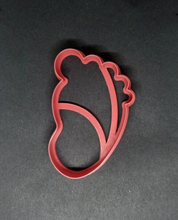 Load image into Gallery viewer, Baby Footprint Cookie Cutter 3D Printed Biscuit Stamp Fondant Icing Baby Shower