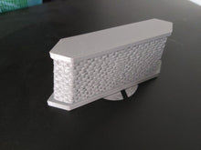 Load image into Gallery viewer, TT120 Gauge Twin Track Bridge Support Pier Model Railway Girder Support Stone