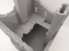 Load image into Gallery viewer, Ruined Large 3 Storey Town House Tabletop Destroyed Wargaming Buildings 28mm