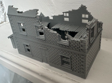 Load image into Gallery viewer, 28mm Ruined Farm House Tabletop Terrain Wargaming Buildings Destroyed Farmhouse