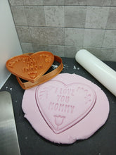 Load image into Gallery viewer, I Love You Mommy Cookie Cutter 3DPrinted Biscuit Stamp Fondant Icing Mothers Day