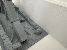 Load image into Gallery viewer, 28mm Damaged Industrial Factory Warehouse Wargaming Building Terrain Ruins