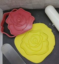 Load image into Gallery viewer, Rose Cookie Cutter 3D Printed Biscuit Stamp Fondant Icing Cake Decoration Flower