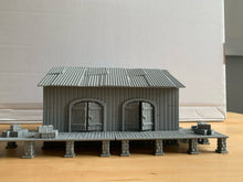 Load image into Gallery viewer, 28mm Railway Warehouse Shipping Building Train Station Building with Platform