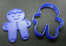 Load image into Gallery viewer, Gingerbread Man Mug Hugger Topper Cookie Cutter 3D Printed Biscuit Stamp Fondant5