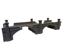 Load image into Gallery viewer, Battle Damaged Stone Bridge Wargaming Terrain Scenery 28mm 3d Printed