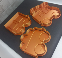 Load image into Gallery viewer, Train Steam Engine Cookie Cutter 3DPrinted Flower Biscuit Stamp Fondant Decor