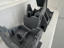 Load image into Gallery viewer, 28mm Destroyed Buildings Houses Ruin Set of 4 - Wargaming Skirmish Terrain2