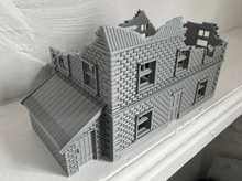 Load image into Gallery viewer, 28mm Ruined Farm House Tabletop Terrain Wargaming Buildings Destroyed Farmhouse