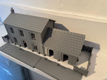 Load image into Gallery viewer, 28mm Railway Station Building Train Station Building with Platform & Annex