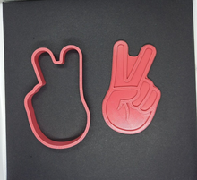 Load image into Gallery viewer, Peace Sign Cookie Cutter 3D Printed Biscuit Stamp Fondant Cake Decoration