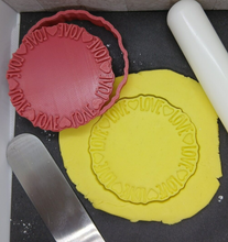 Load image into Gallery viewer, Love Circular Cookie Cutter 3D Printed Biscuit Stamp Fondant Icing Cake Decor