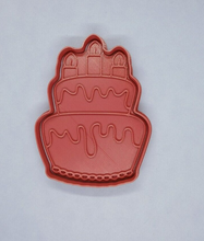Load image into Gallery viewer, Celebration Cake Cookie Cutter 3DPrinted Biscuit Stamp Fondant Decoration
