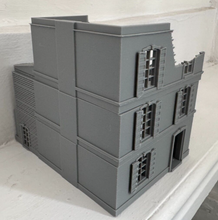 Load image into Gallery viewer, 28mm Ruined and Destroyed Town House Style with Porch Wargaming Building