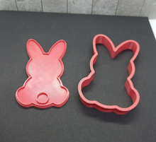 Load image into Gallery viewer, Bunny Rabbit with Tail Cookie Cutter 3DPrinted Biscuit Stamp Fondant Cake Easter