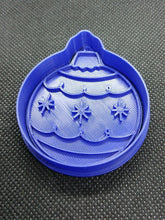 Load image into Gallery viewer, Bauble Christmas Cookie Cutter 3D Printed Biscuit Stamp Fondant Icing Decoration1