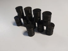 Load image into Gallery viewer, 10 x Oil Drums Dented OO Gauge Models Lineside Railway Scenery Black Barrels