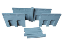 Load image into Gallery viewer, OO Gauge Model Railway Arches Road Bridge Support Wall Sections Retaining Walls
