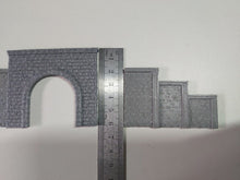 Load image into Gallery viewer, Stonework Railway Tunnel Single Track N Gauge Model Train Portal Retaining Walls