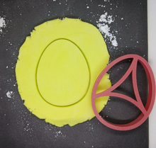 Load image into Gallery viewer, Easter Egg Cookie Cutter 3D Printed Biscuit Stamp Fondant Icing Cake Decoration