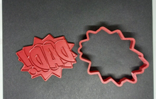 Load image into Gallery viewer, Dad! Comic Book Style Cookie Cutter 3D Printed Biscuit Stamp Fondant Icing