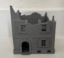 Load image into Gallery viewer, 28mm Ruined ex Town House Tabletop Destroyed Wargaming Buildings