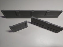 Load image into Gallery viewer, OO Gauge Model Railway Station High Wall Double Sided Detail 3 Different Lengths