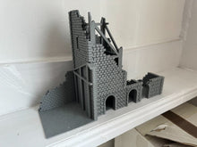 Load image into Gallery viewer, Ruined Bell Tower Tabletop Terrain Wargaming Destroyed Ruins Building 28mm