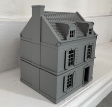 Load image into Gallery viewer, 28mm Town House Style with Porch Removable Roof and Floor Wargaming Building