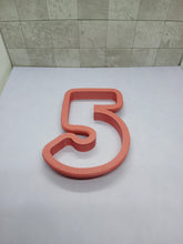 Load image into Gallery viewer, Five 5 Fifth Birthday Number Cookie Cutter 3DPrinted Biscuit Fondant Icing Cake1