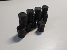 Load image into Gallery viewer, 10 x Oil Drums Dented OO Gauge Models Lineside Railway Scenery Black Barrels