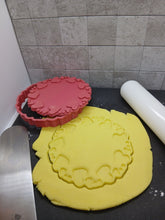 Load image into Gallery viewer, Love Hearts Circular Cookie Cutter 3D Printed Biscuit Stamp Fondant Icing Cake