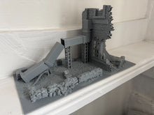Load image into Gallery viewer, 28mm Damaged Industrial Factory Warehouse Wargaming Building Terrain Ruins