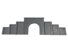 Load image into Gallery viewer, Stonework Railway Tunnel Single Track N Gauge Model Train Portal Retaining Walls
