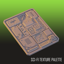 Load image into Gallery viewer, Sci Fi Dry Brush Texture Palette for Miniature Painting Table Top Games