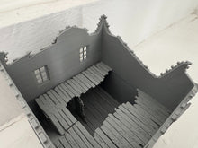 Load image into Gallery viewer, 28mm Ruined ex Town House Tabletop Destroyed Wargaming Buildings