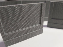 Load image into Gallery viewer, OO Gauge Model Railway Station High Wall Double Sided Detail 3 Different Lengths