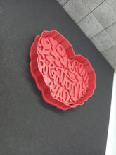 Load image into Gallery viewer, Happy Mothers Day Heart Shape Cookie Cutter 3DPrinted Biscuit Stamp Fondant