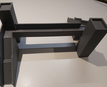 Load image into Gallery viewer, TT120 Gauge Model Railway Station Platform Footbridge with Lifts Double Walkway