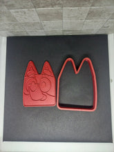 Load image into Gallery viewer, Bluey Head Cookie Cutter 3D Printed Biscuit Stamp Fondant Icing Cake Decoration