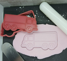 Load image into Gallery viewer, Truck Lorry Cookie Cutter 3DPrinted Flower Biscuit Stamp Fondant Decoration