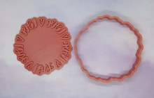 Load image into Gallery viewer, Love Circular Cookie Cutter 3D Printed Biscuit Stamp Fondant Icing Cake Decor