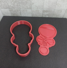 Load image into Gallery viewer, Baby Rattle Cookie Cutter 3D Printed Biscuit Stamp Fondant Baby Shower Cake