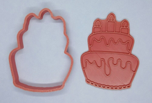 Load image into Gallery viewer, Celebration Cake Cookie Cutter 3DPrinted Biscuit Stamp Fondant Decoration