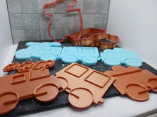 Load image into Gallery viewer, Train Steam Engine Cookie Cutter 3DPrinted Flower Biscuit Stamp Fondant Decor