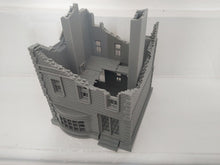 Load image into Gallery viewer, Ruined Large 3 Storey Town House Tabletop Destroyed Wargaming Buildings 28mm