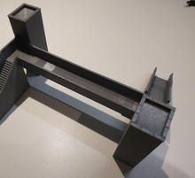 Load image into Gallery viewer, OO Gauge Model Railway Station Platform Footbridge with Lifts Double Walkway