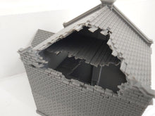Load image into Gallery viewer, Destroyed 28mm Detached House with Shed Wargaming Building Tabletop Gaming